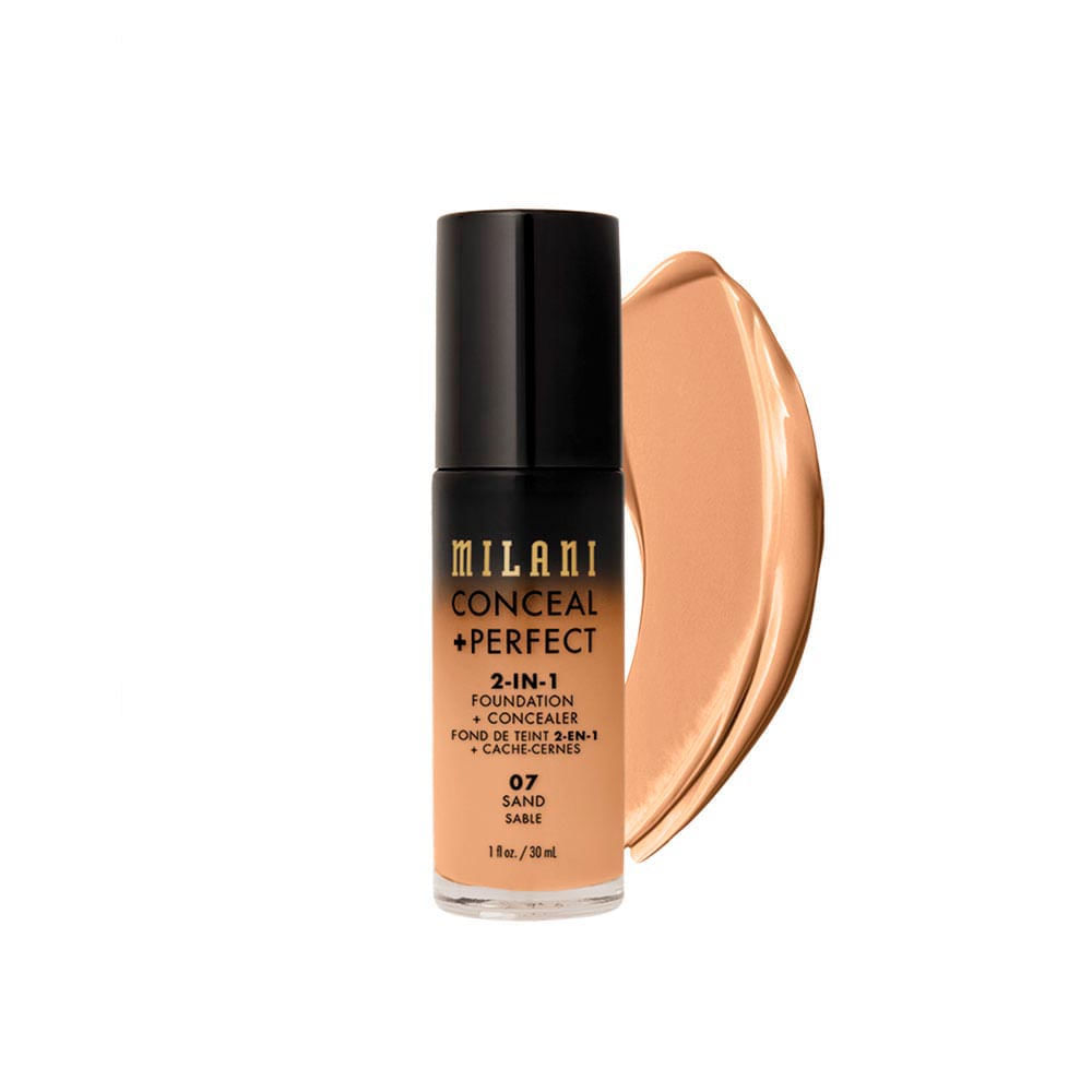 Base Líquida Milani Conceal + Perfect 2 em 1 07 Sand