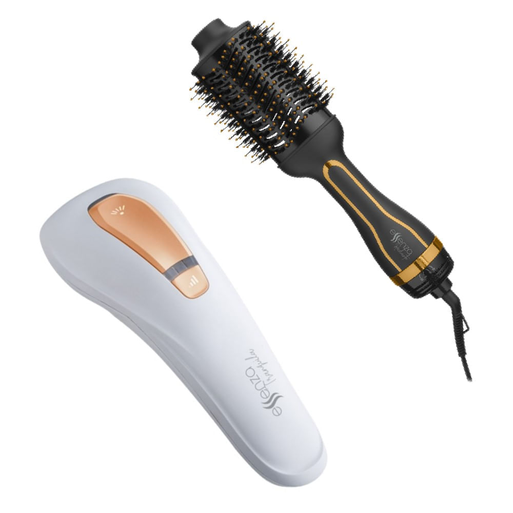 Combo Multilaser Depilador Por Luz Pulsada IPL e Escova Secadora Oval 1200W - 220V