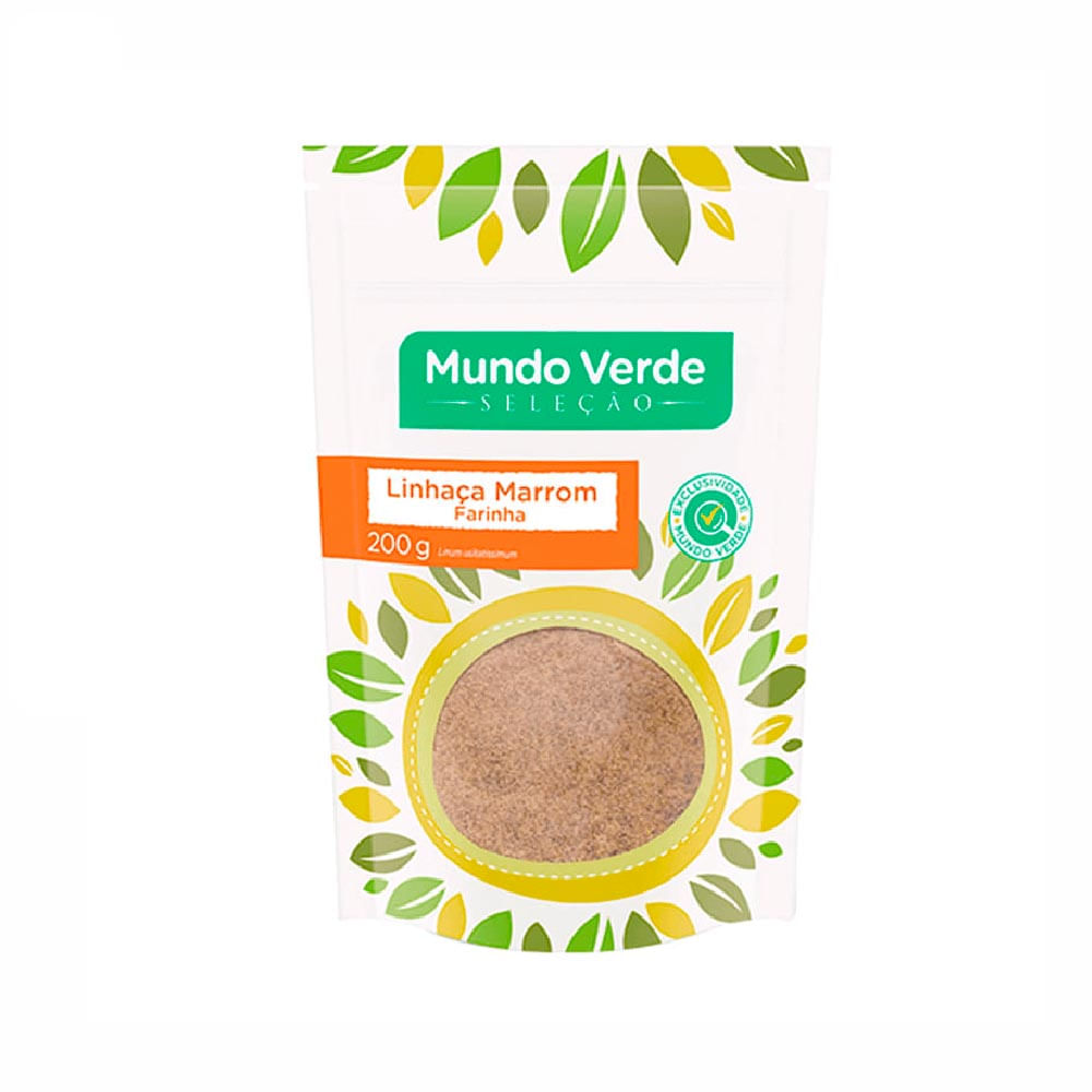 Superfood Farinha De Linhaça Marrom Mundo Verde Seleção 200G