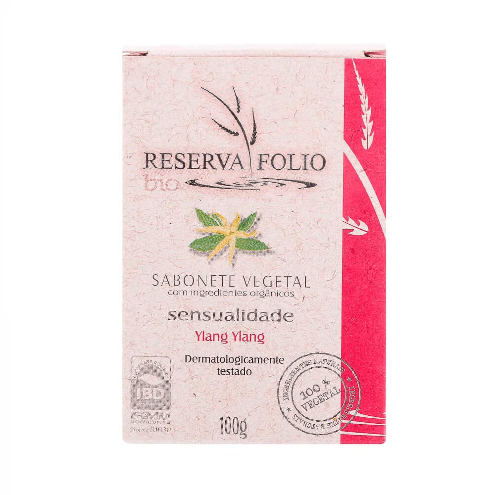 Sabonete Em Barra Vegetal Orgânico Reserva Folio De Ylang Ylang 100G