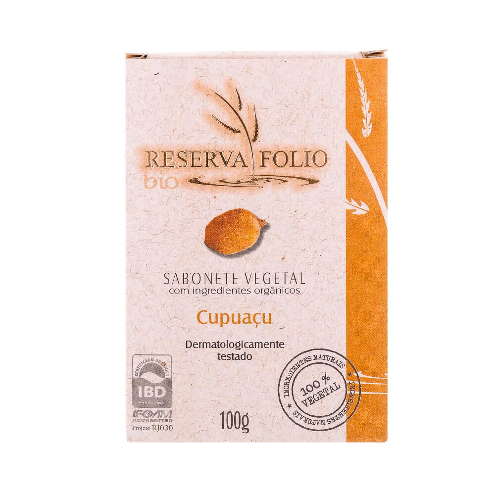 Sabonete Em Barra Vegetal Orgânico Reserva Folio Cupuaçu 100G