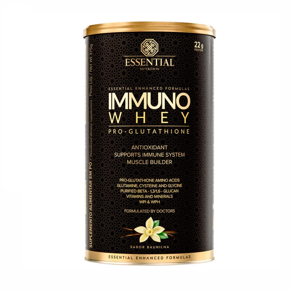 Immuno Whey Pro Glutat Baunilha Essential Nutrition 375G