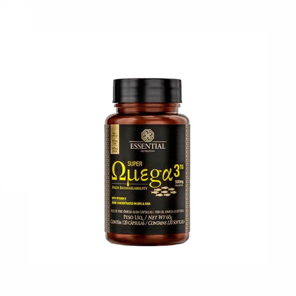 Super Ômega 3 TG Essential Nutrition 500mg com 120 cápsulas