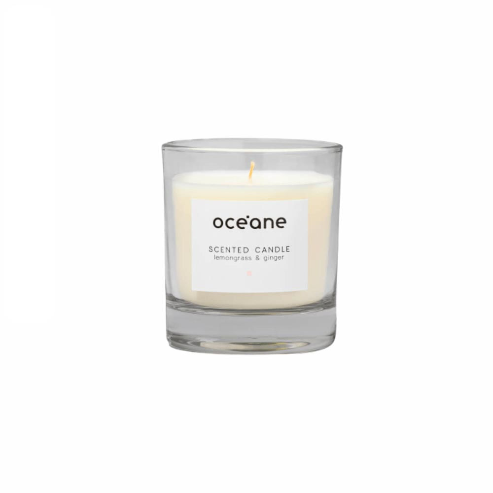 Vela Aromática Océane Capim Limão E Gengibre 180g