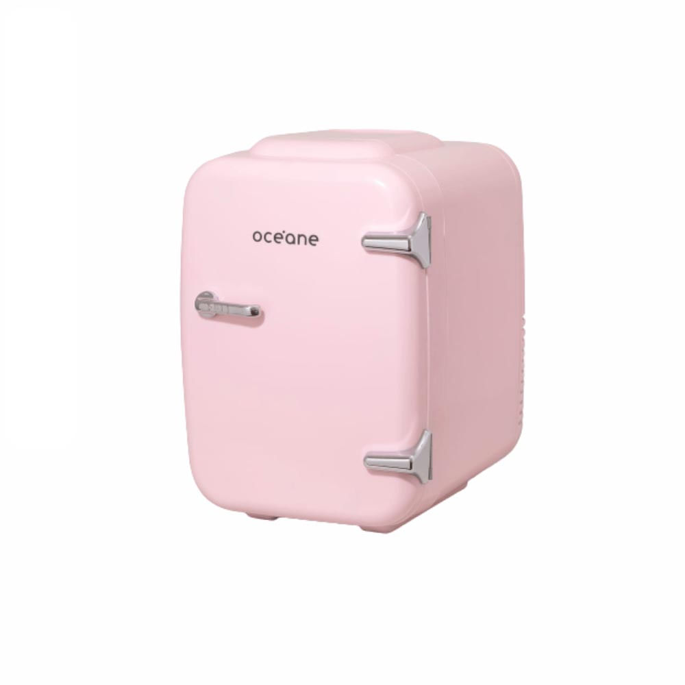 Mini Geladeira Océane Rosa Skincare Fridge 4 Litros