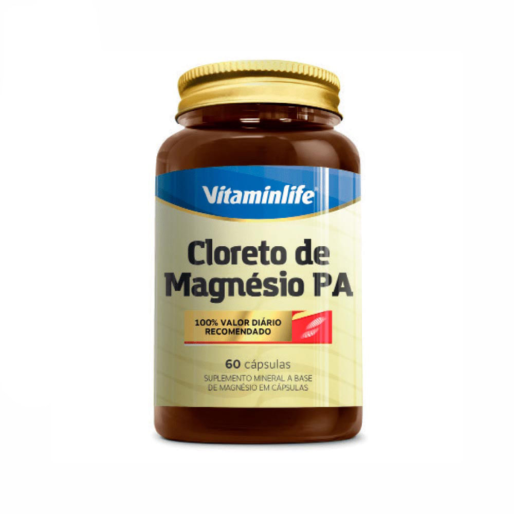 Cloreto De Magnésio PA Vitaminlife 60 Cápsulas