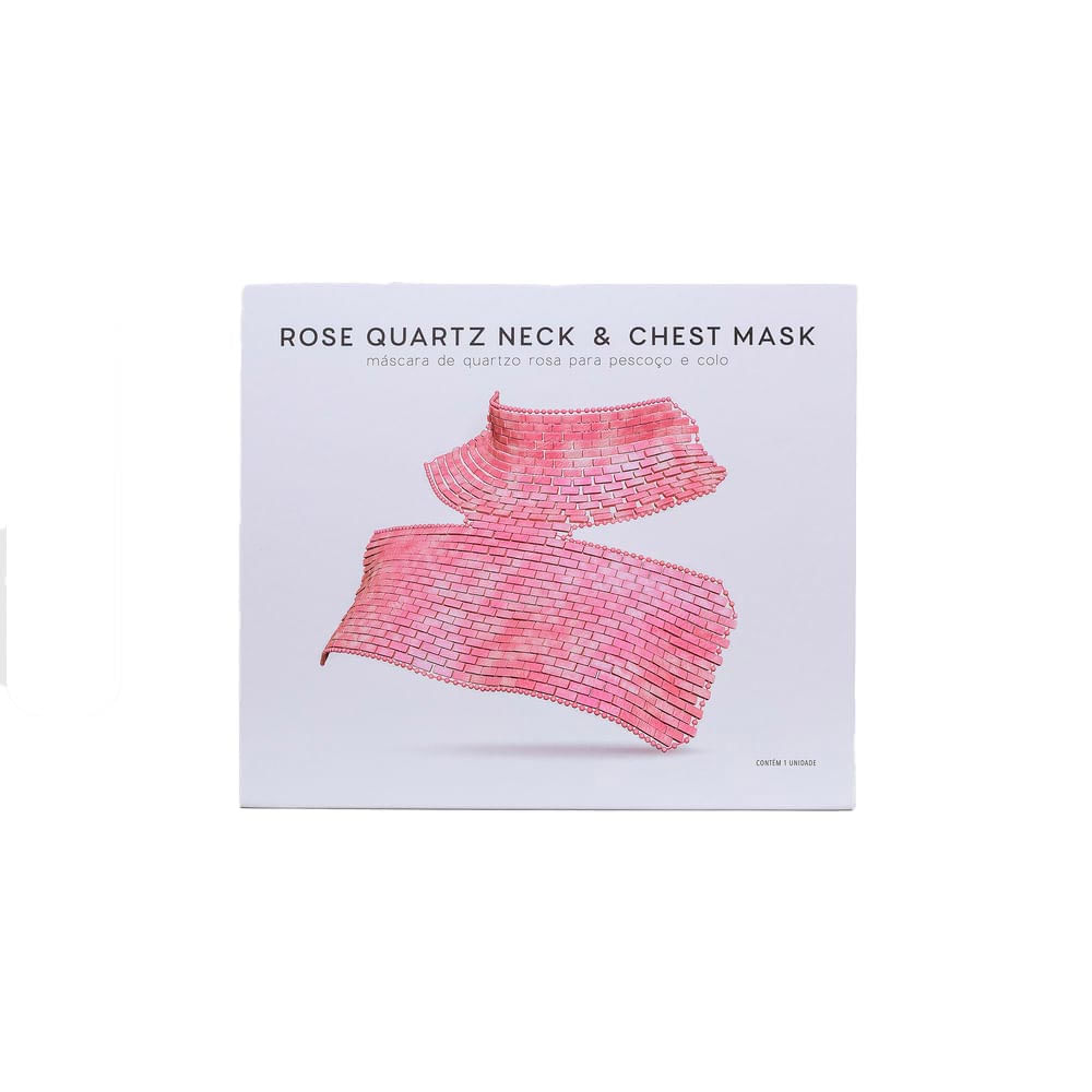 Máscara De Quartzo Rosa Océane Para Pescoço E Peito