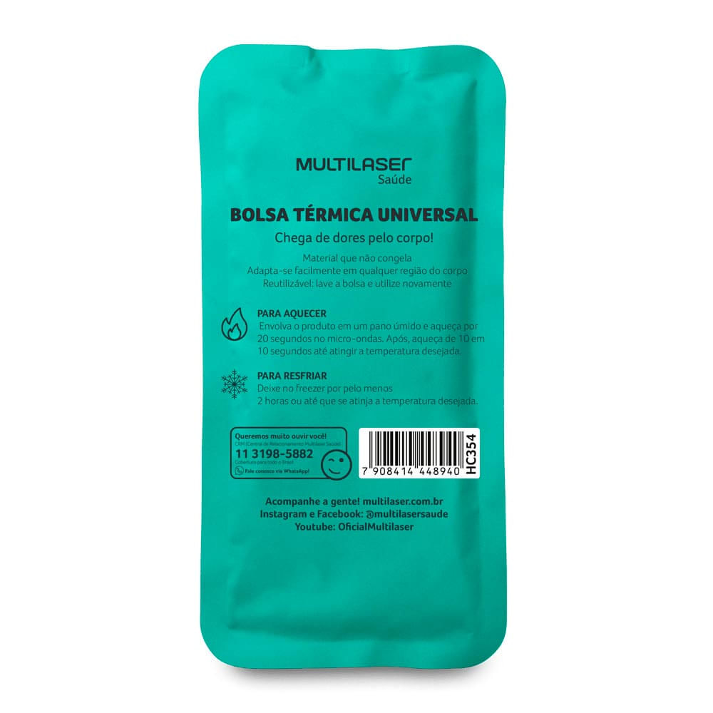 Bolsa Térmica Gel Multilaser Média Verde HC354