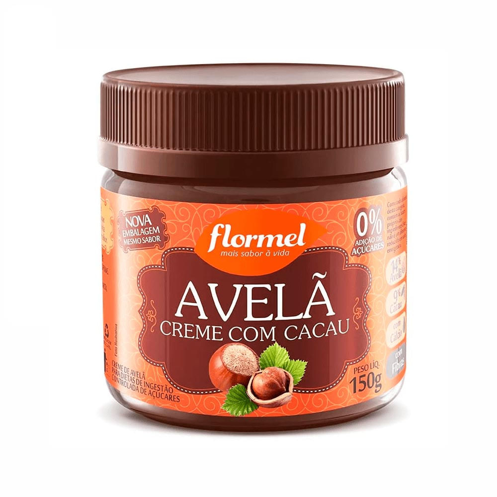 Creme de Avelã com Cacau Zero Flormel 150g
