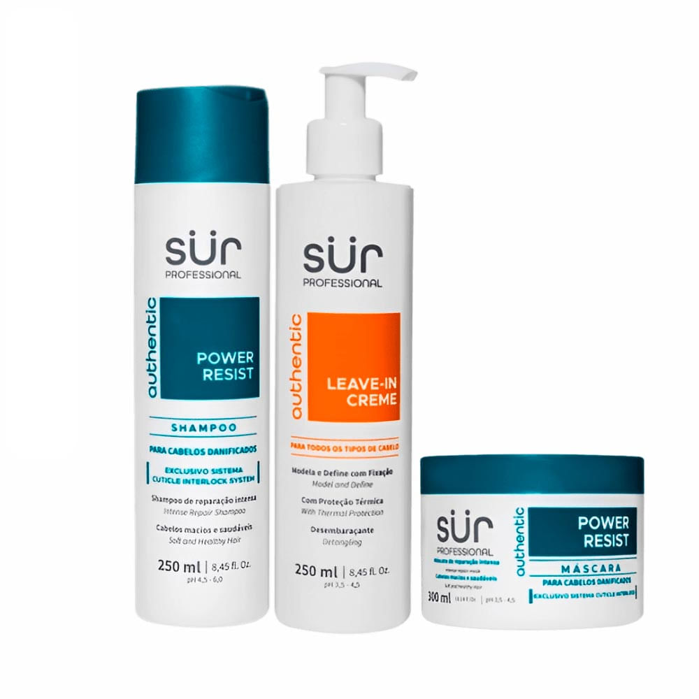 Kit Sur Professional Shampoo 250Ml + Condicionador 250Ml + Máscara 300Ml