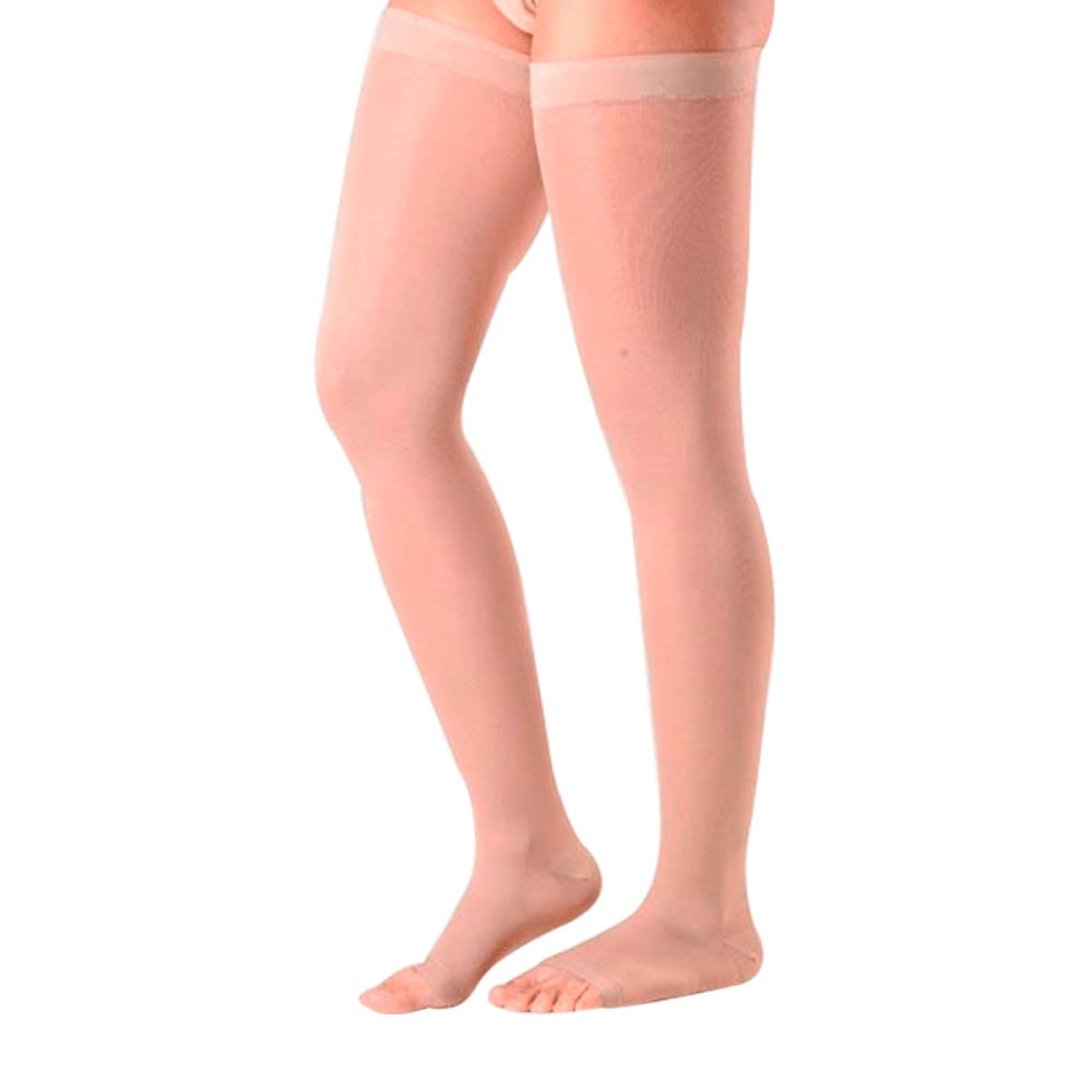Meia Coxa 7/8 Attiva Alta Compressao 20-30 Fem Aberta Natural Tamanho GG Cor NATURAL