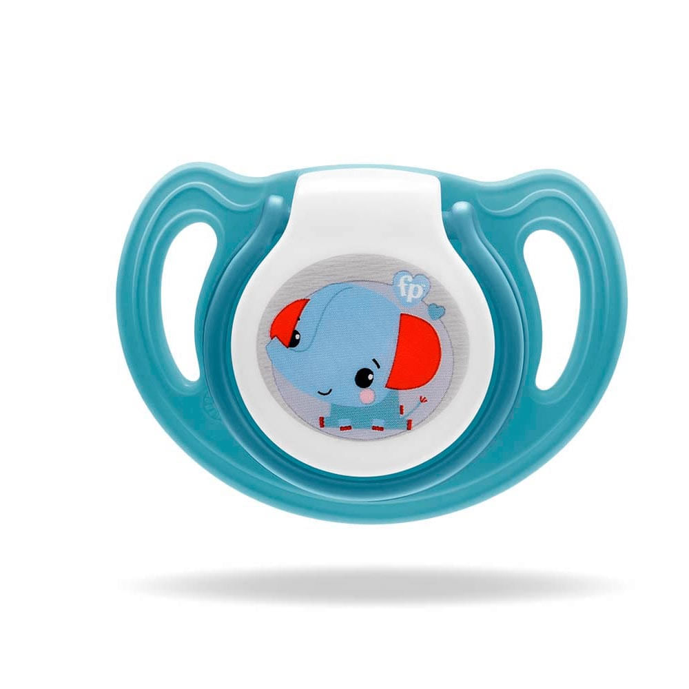 Chupeta Fisher Price First Moments Tamanho 2 Azul Case Esterilizador 1 Unidade