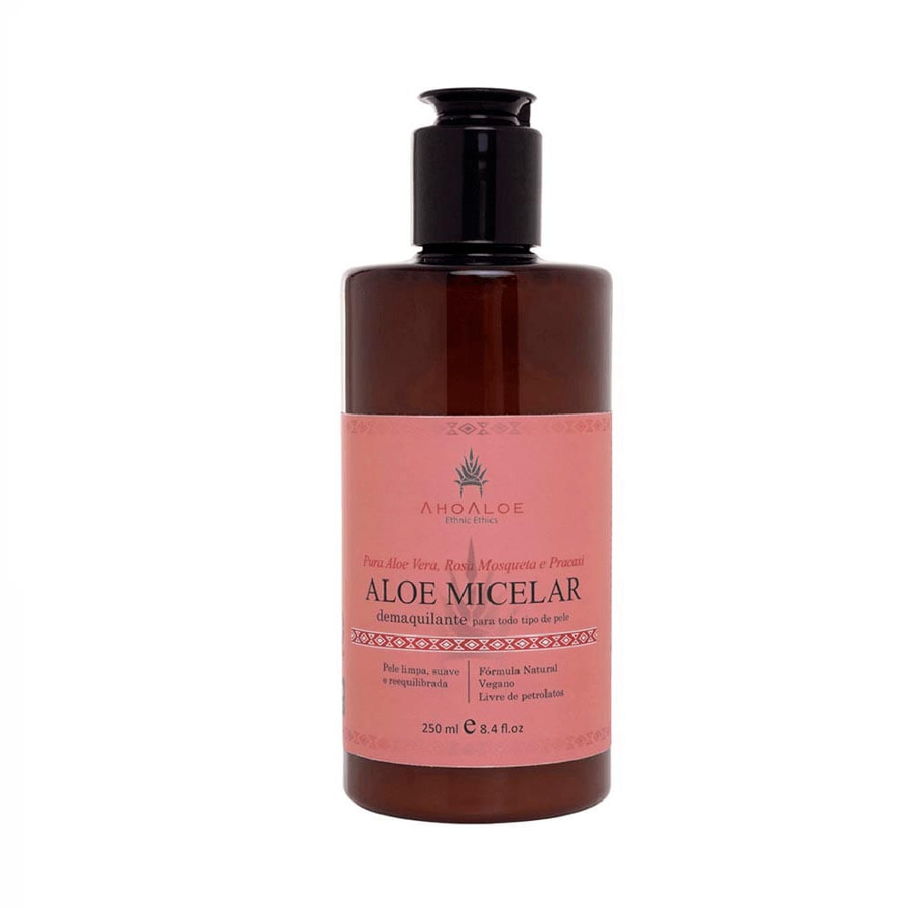 Demaquilante Vegano Ahoaloe Natural Aloe Micelar 250Ml