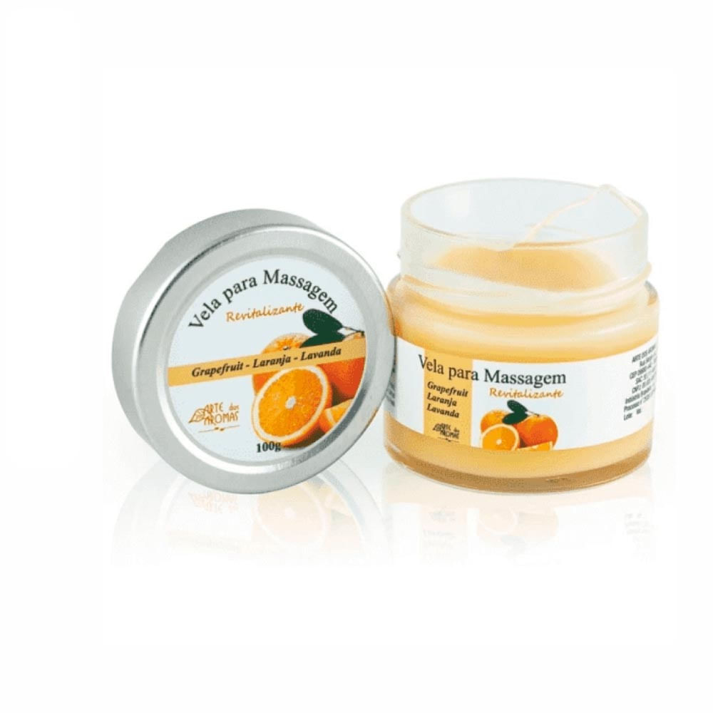 Vela Para Massagem Arte Dos Aromas Natural Revitalizante 100G