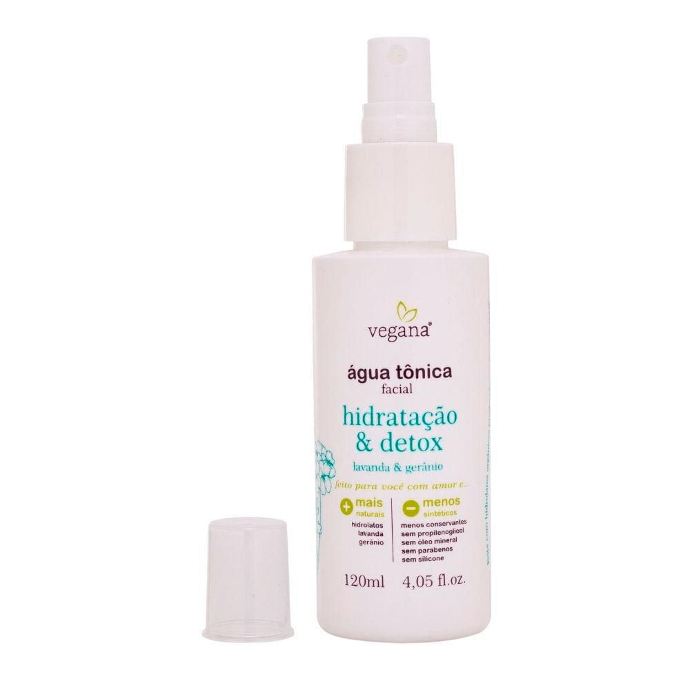 Água Tônica Facial WNF Hidratação E Detox Vegana 120Ml