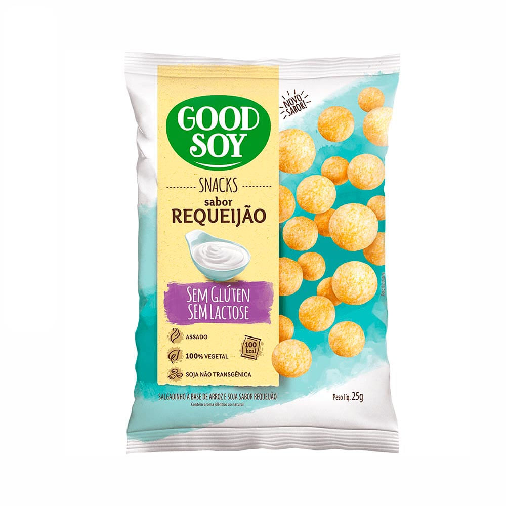 Snack de Soja Requeijão Belive 25g