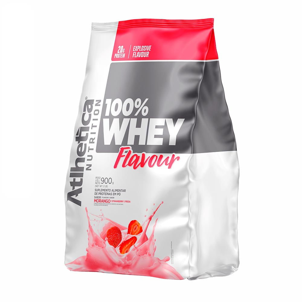 100% Whey Flavour Morango 900g