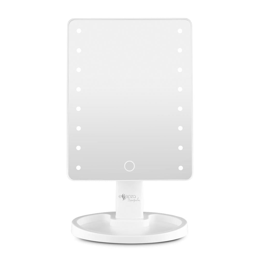 Kit Espelho de Mesa Touch E Prancha Modeladora Vermelha Essenza  - Bivolt