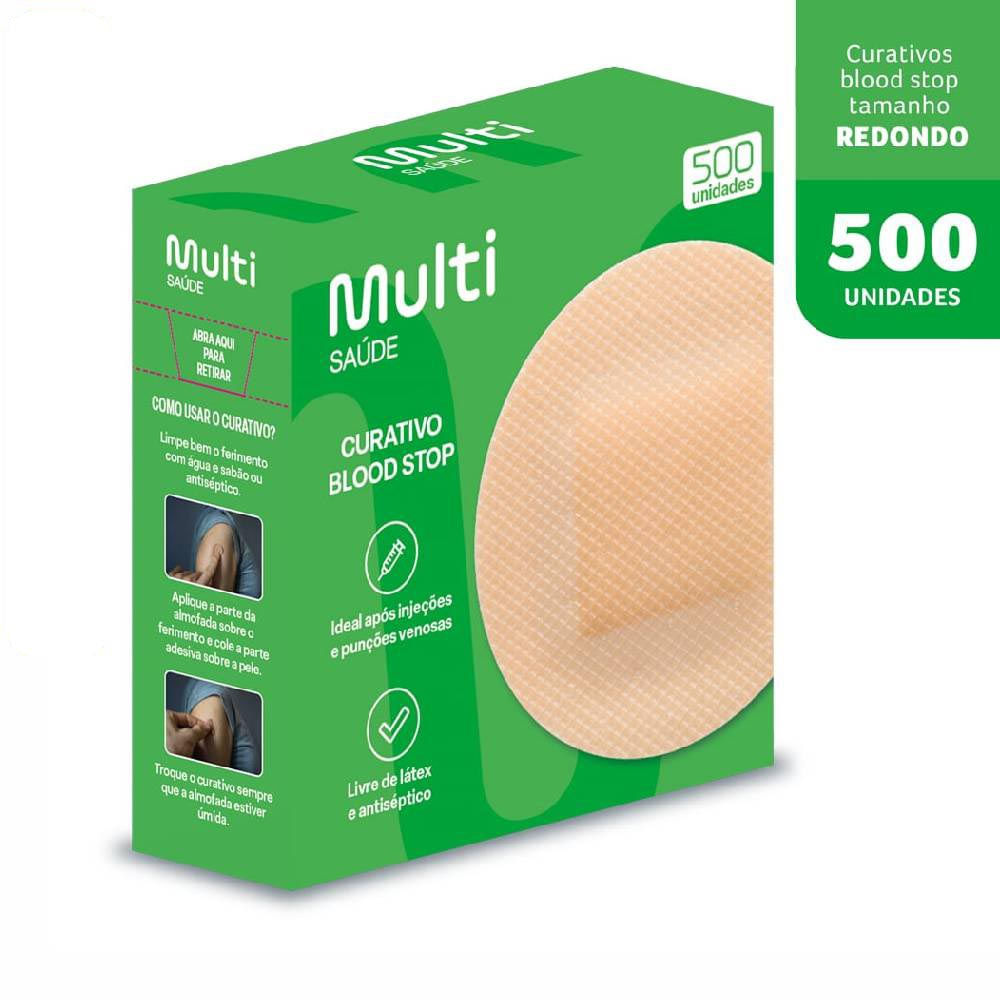 Curativo Blood Stop Caixa com 500 Unidades Multi Saúde HC485