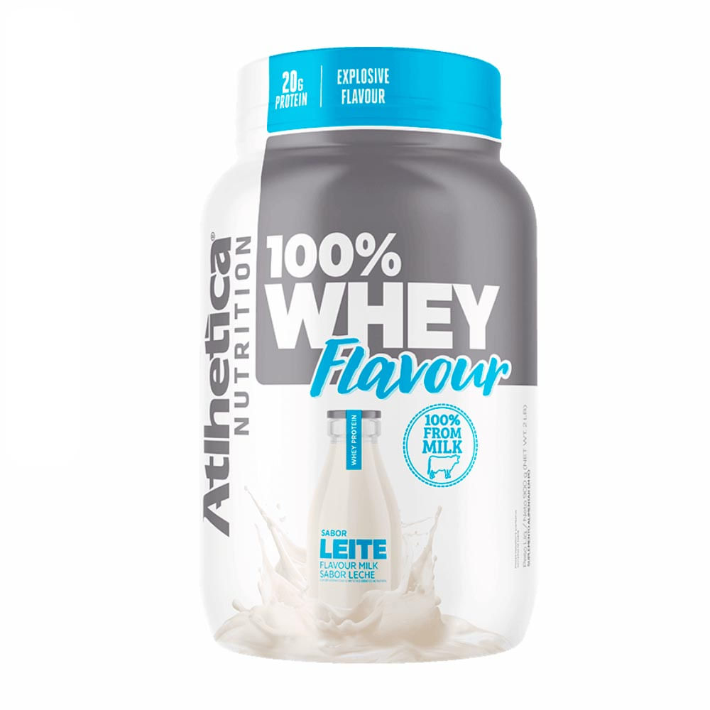 100% Whey Flavour Leite Atlhetica Nutrition Pote 900g