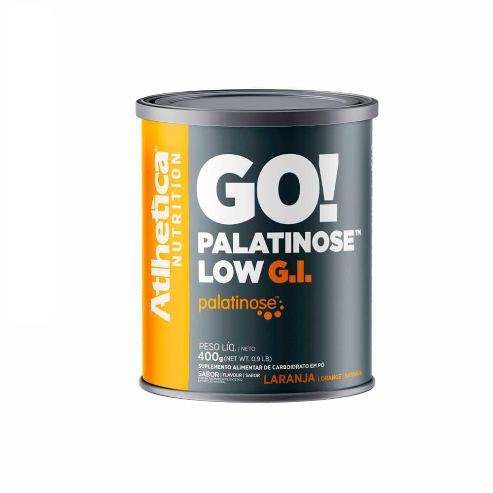 Go! Palatinose Lata Sabor Laranja Atlhetica Nutrition 400g