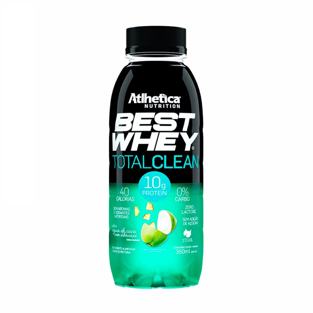 Best Whey Água De Coco Com Abacaxi Total Clean Atlhetica Nutrition 350Ml