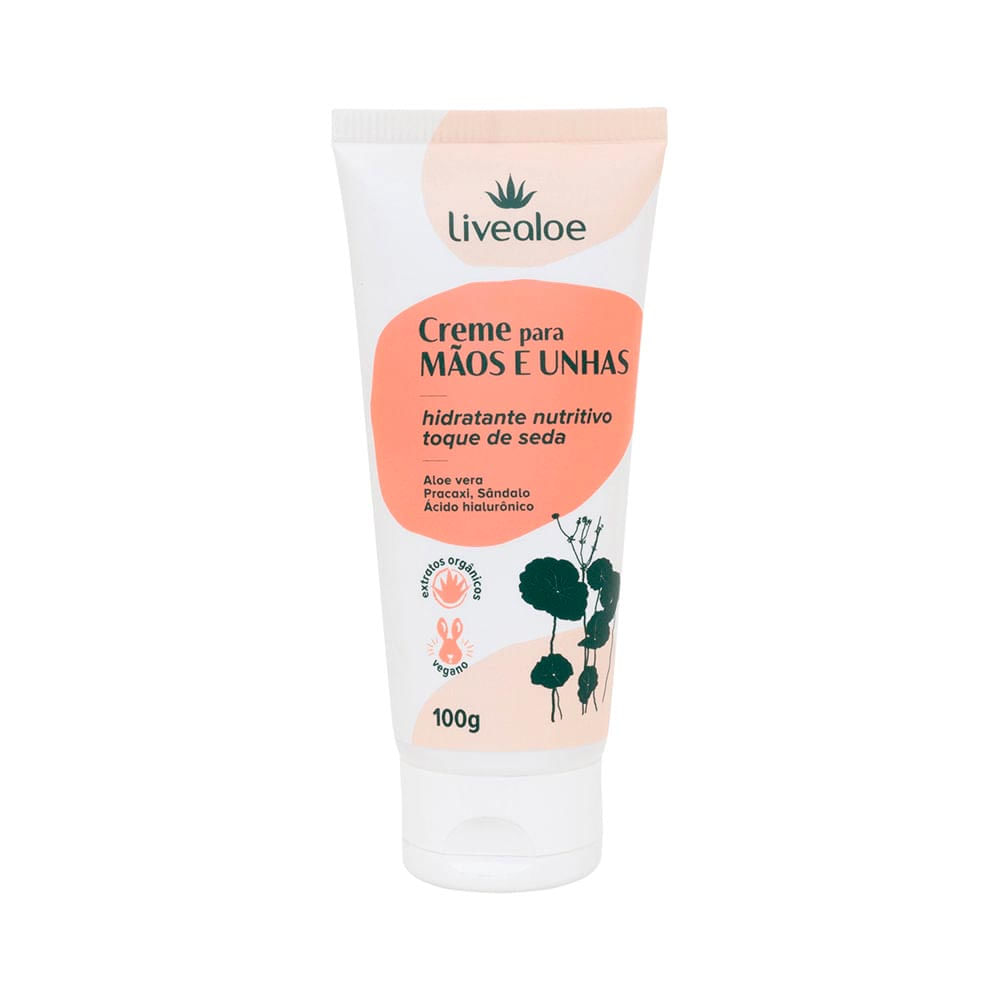 Creme De Mãos E Unhas Livealoe 100G