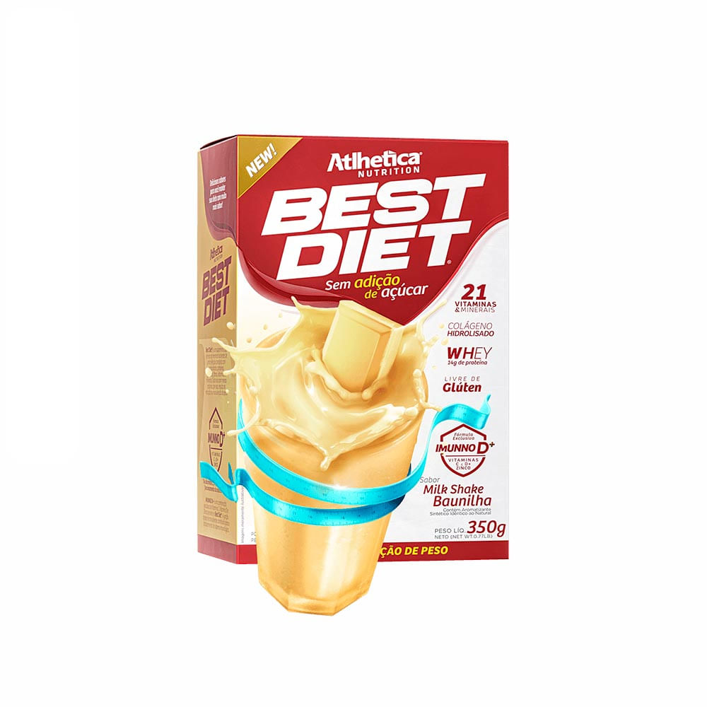 Shake Best Diet Milk Baunilha Atlhetica Nutrition 350g