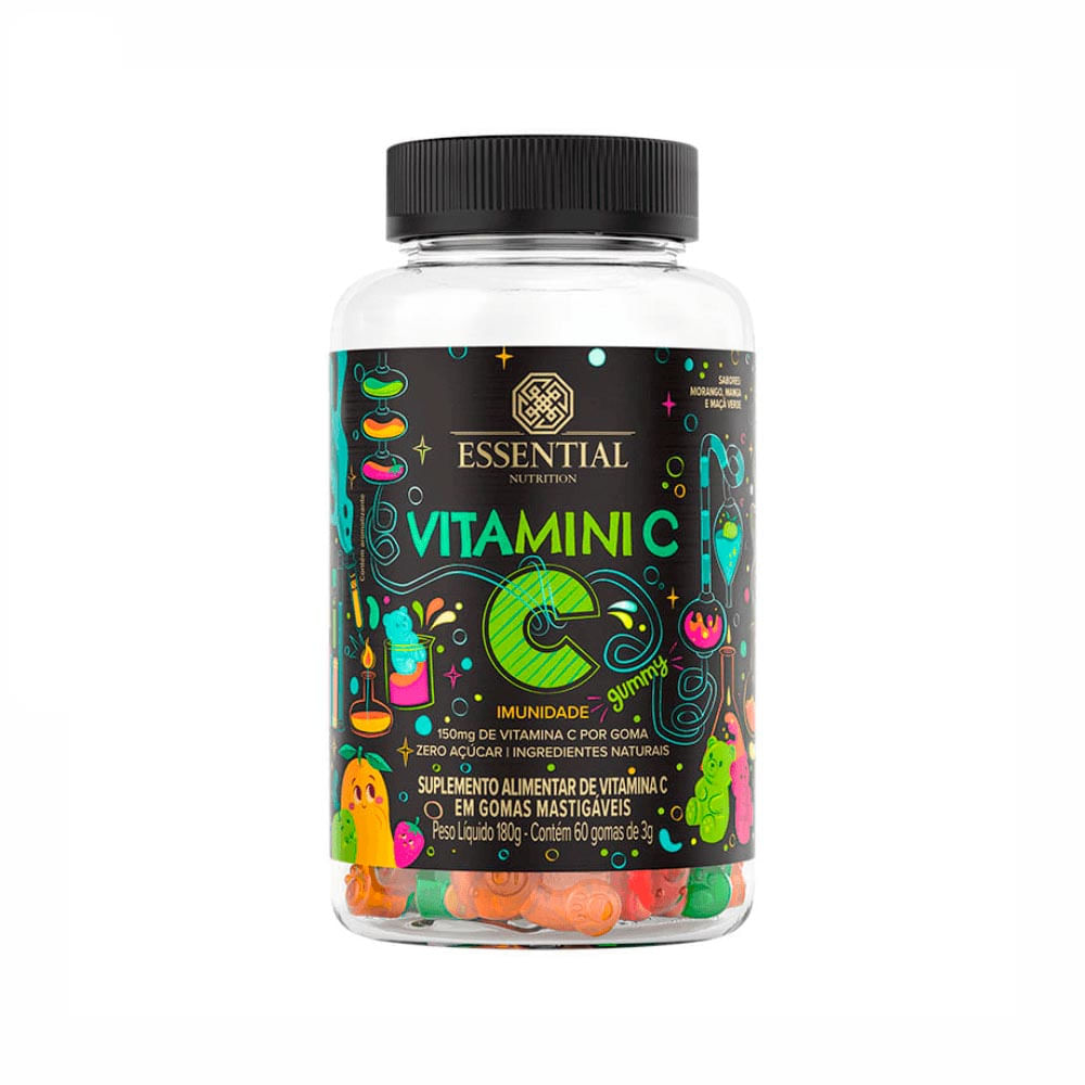 Vitamini C Gummy Essential Nutrition 60 Gomas