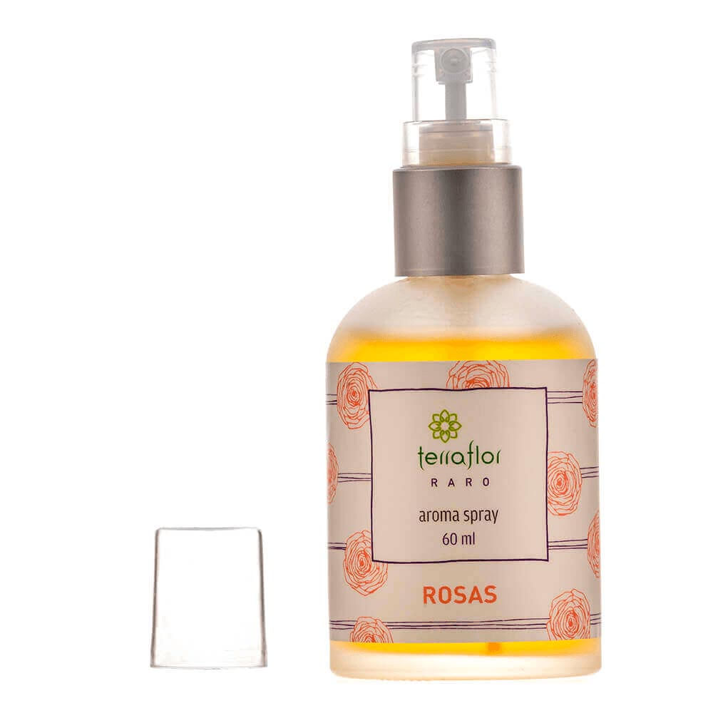 Aroma Spray Terra Flor Natural De Rosas 60Ml