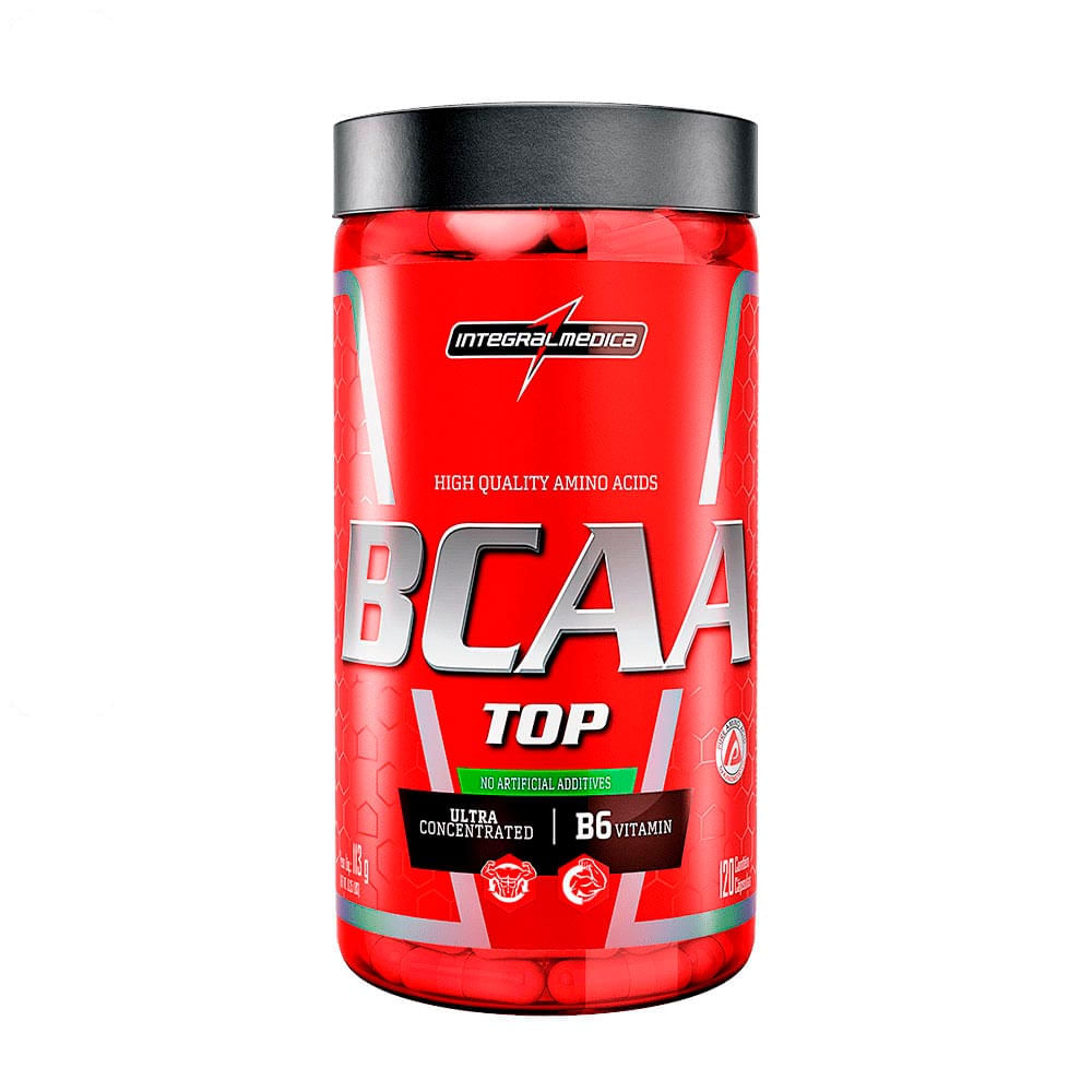 Suplemento Alimentar BCAA Top Integralmédica 120 Cápsulas