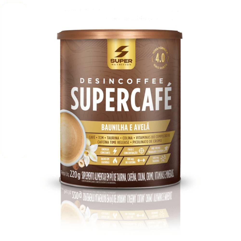 Supercafé Baunilha Com Avelã Super Nutrition 220g