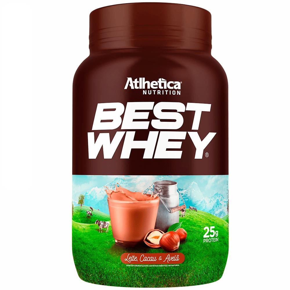 Best Whey Protein Leite, Cacau & Avelã Atlhetica Nutrition 900g