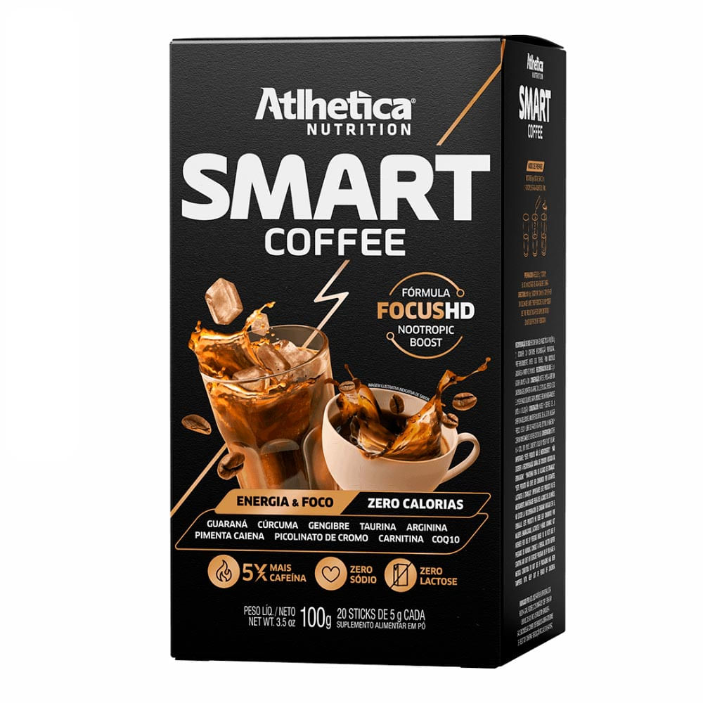 Smart Coffee Atlhetica Nutrition Display Com 20 Sticks De 5g