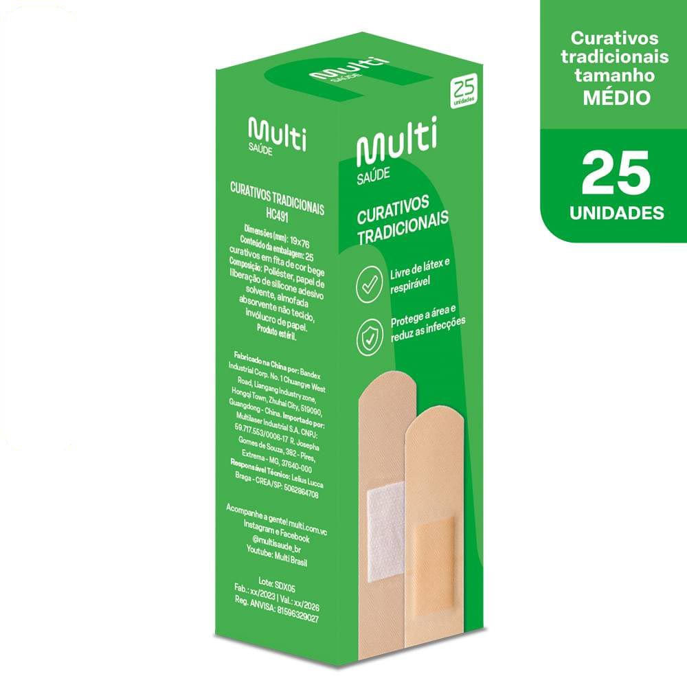 Curativo Tradicional Caixa com 25un Multi Saúde HC491