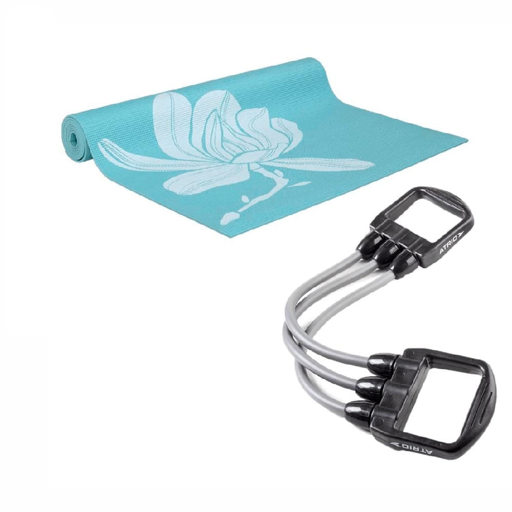 Kit Tapete De Yoga E Expansor Fitness Atrio