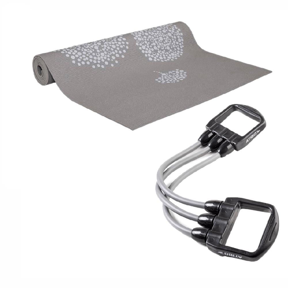 Kit Tapete De Yoga E Expansor Fitness Atrio