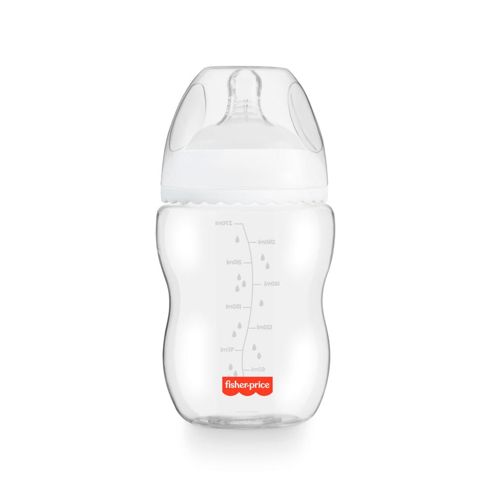Mamadeira First Moments Clássica Neutra 270ml Fisher Price - BB1025