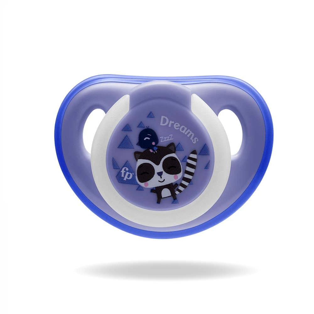Chupeta Fisher Price Azul First Moments Glow Tam. 1 com Case Esterilizador