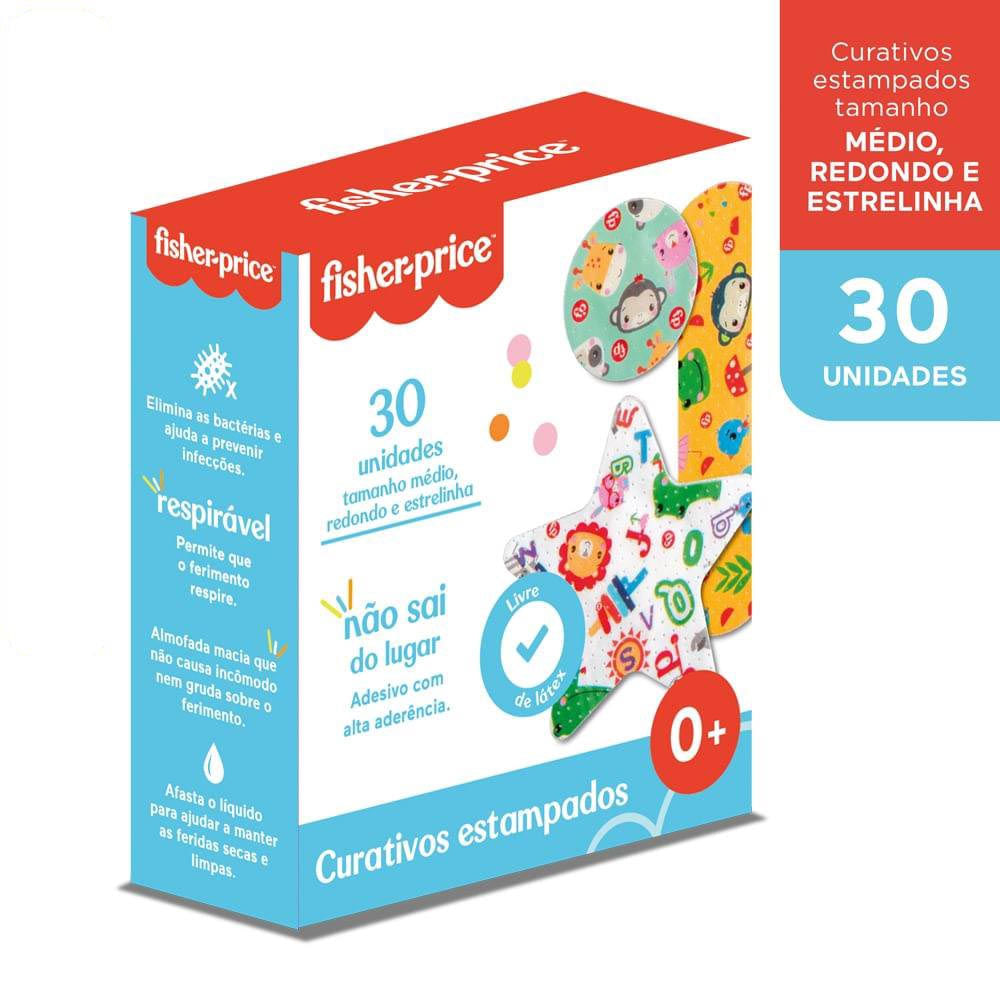 Curativo Estampado Caixa com 30un Fisher Price HC484