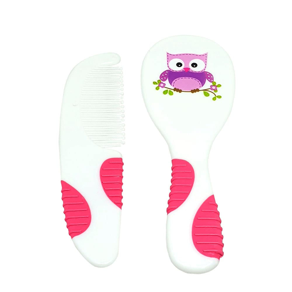 Conjunto Para Cabelo Multikids Baby Soft Touch Rosa