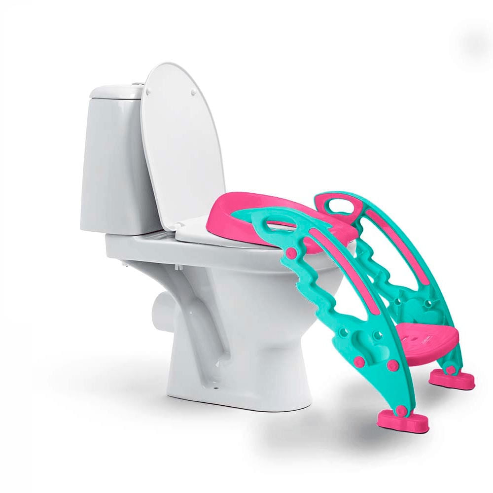 Redutor de Assento com Escada Step Potty Rosa 18+M Multikids Baby BB052