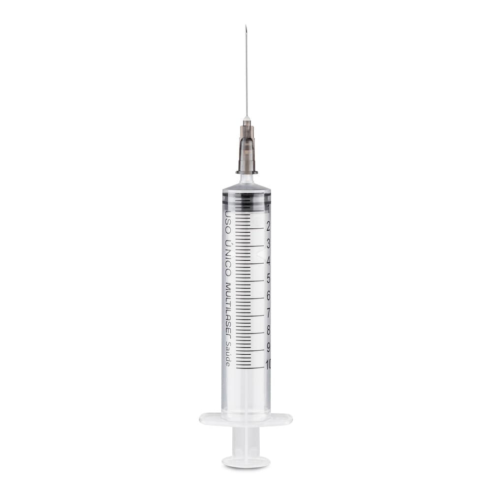 Seringa Luer Slip 10Ml Com Agulha 100 Unid Multilaser