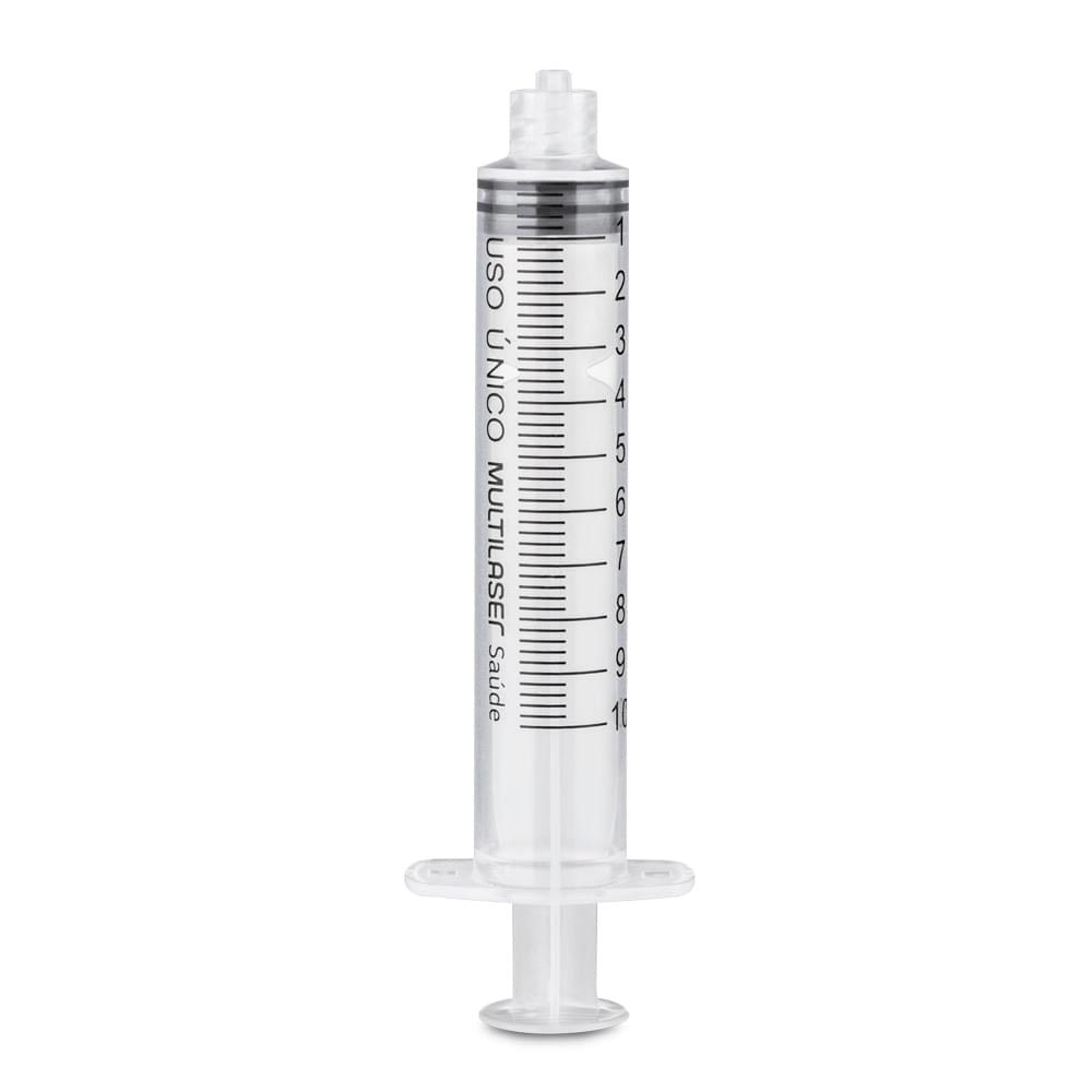 Seringa Luer Lock 10ml sem Agulha Caixa com 100 Unidades Multi Saúde HC453