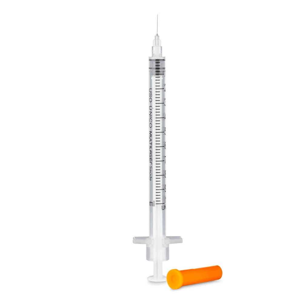 Seringa de Insulina 1ml com Agulha Cx com 100UN Multi Saúde HC459