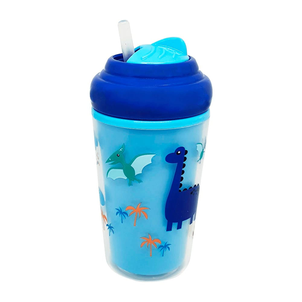 Copo Térmico Multikids Baby Com Canudo 24m+ Menino