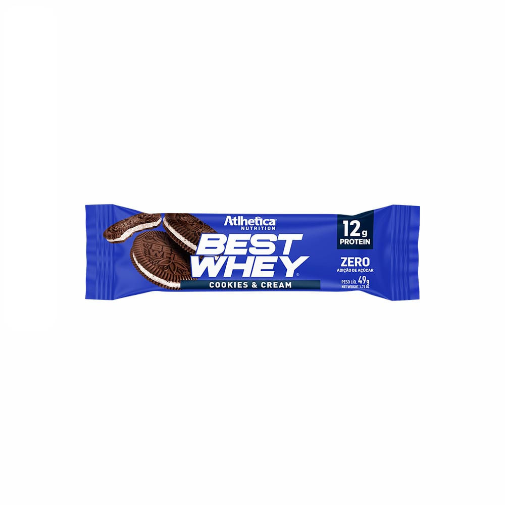 Best Whey Bar Cookies & Cream 12 Un. de 49g