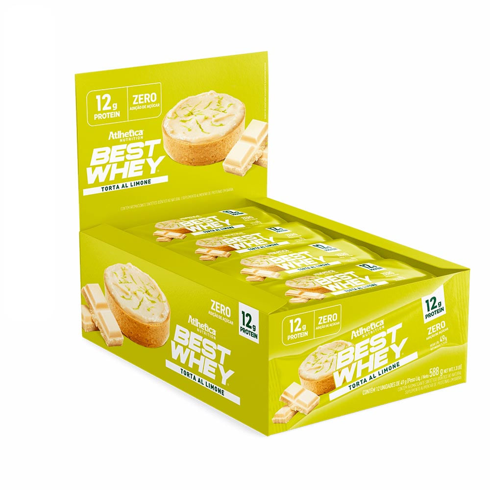 Best Whey Bar Torta Al Limone Atlhetica Nutrition 12 Un. de 49g