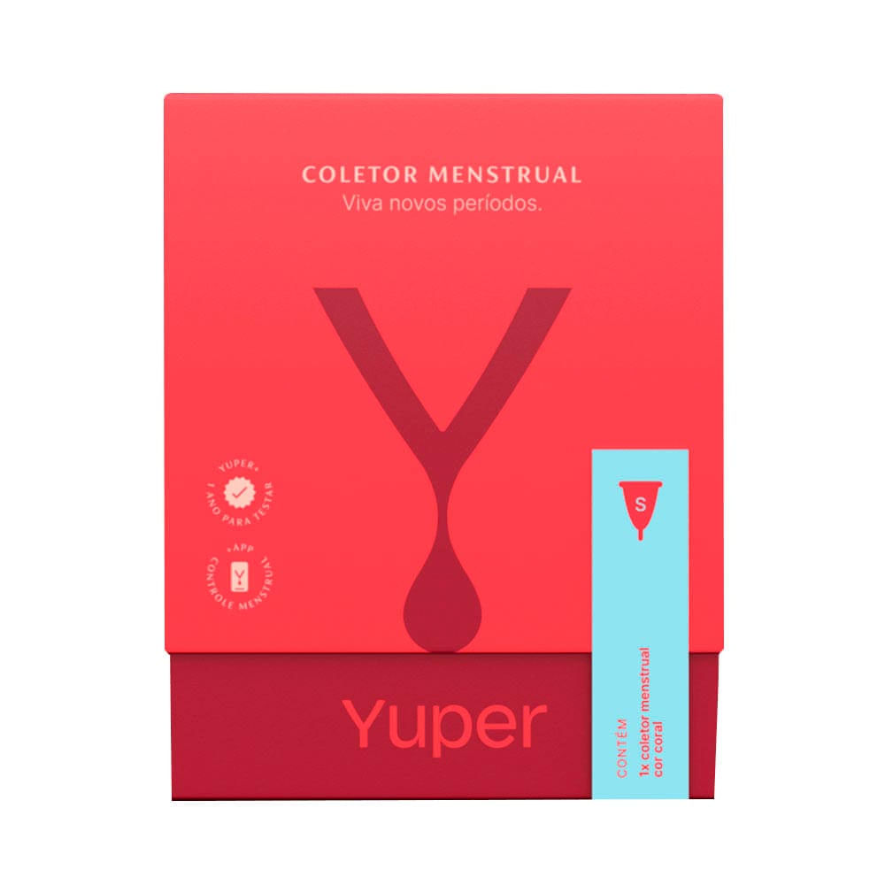 Coletor Menstrual Coral Tamanho S (até 19 anos) Yuper
