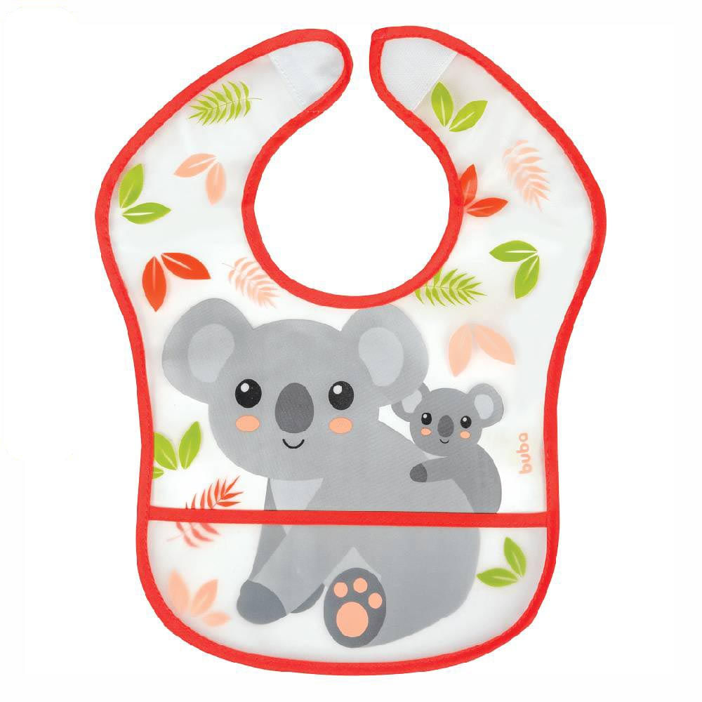 Babador Com Bolso Impermeável Coala - Buba